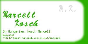 marcell kosch business card